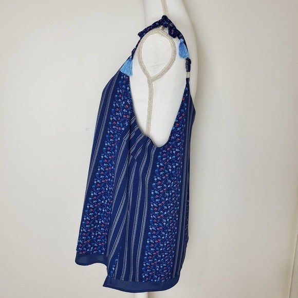 Skies Are Blue Chifon Blouse Women’s Sz 1X Floral Top V-neck Spaghetti Strap - Picture 4 of 12
